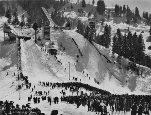 Sicht auf das Olympia-Skistadion