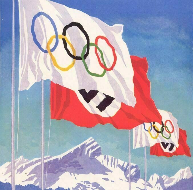 Offizielles Plakat für die olympischen Winterspiele 1940