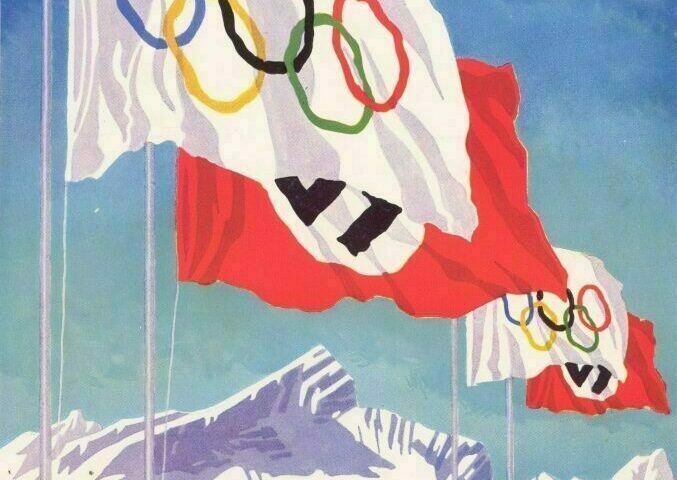 Offizielles Plakat für die olympischen Winterspiele 1940