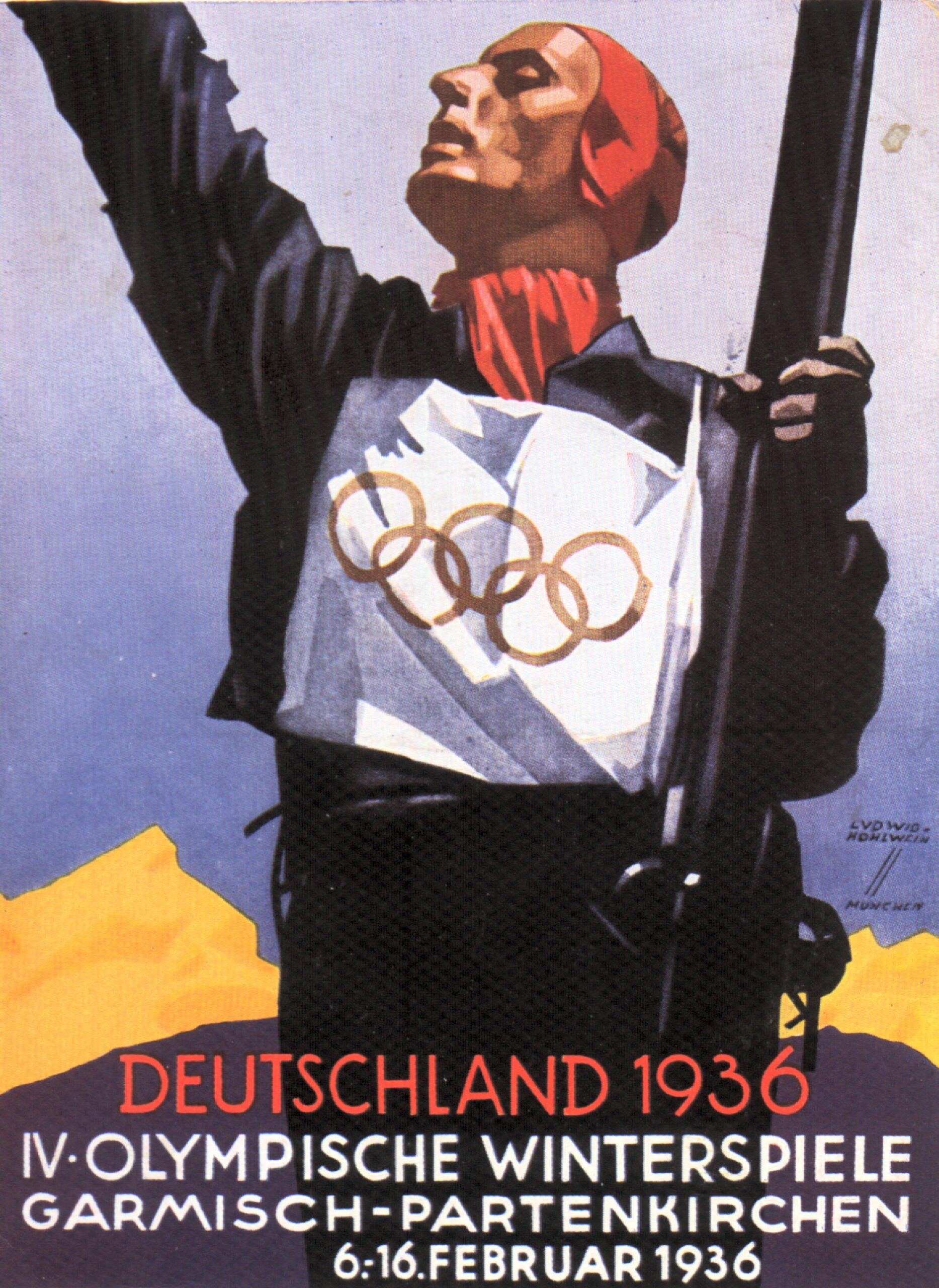 Offizielles Werbeplakat der Olympischen Winterspiele
